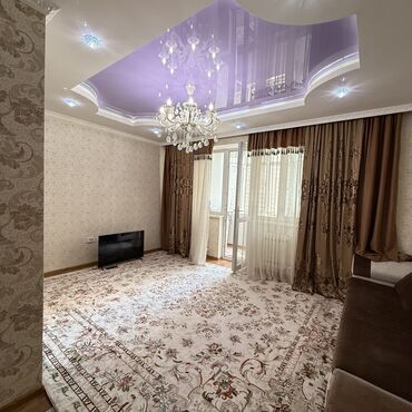 двухкомнатная квартира ош: 2 комнаты, 52 м², Элитка, 6 этаж, Евроремонт