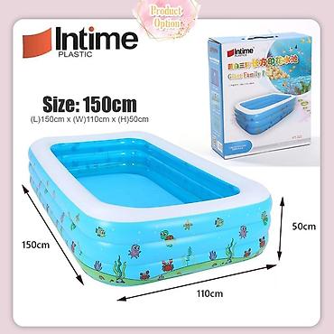 Hovuzlar: İntime 233 şişmə hovuz 150x110x50 cm ölçüdə qiymət 55 azn Matras — 2