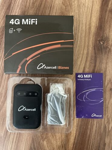 Noutbuk və netbuklar: Azercell 4G MiFi (MF25) daşınan Wi‑Fi ruter Xüsusiyyətlər: - Şəbəkə