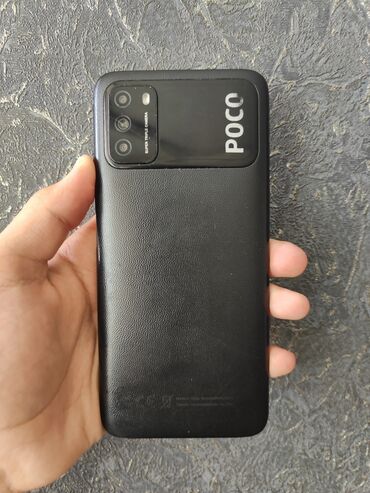 пока телефон: Poco M3, Б/у, 64 ГБ, цвет - Черный, 2 SIM