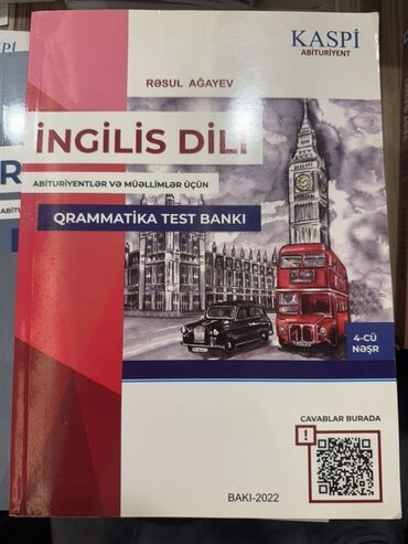 банк тестов по английскому: Kaspi tehsil şirketine ait inglis dilli test banki ve qramatika
