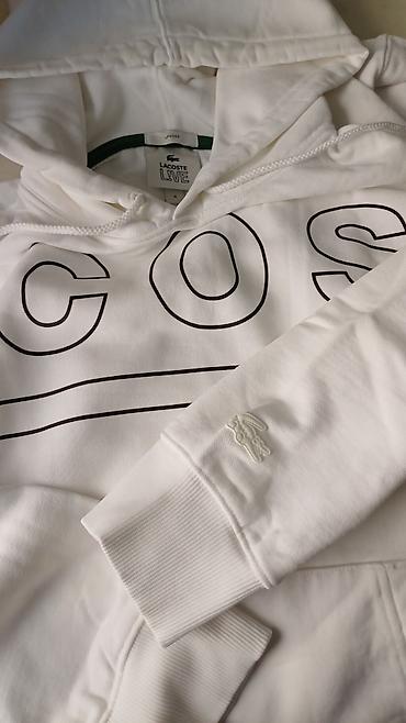 кышкы кийимдер: Эркектердин толстовкасы, M, Lacoste, Жаңы, түсү - Ак, Акылуу жеткирүү — 1