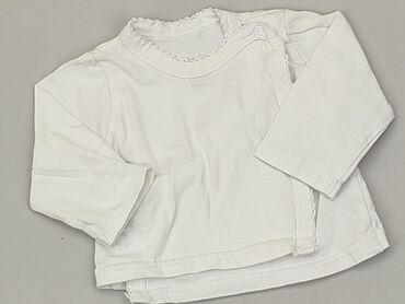 biała bluzka na lato: Bluzka, So cute, 0-3 m, stan - Bardzo dobry