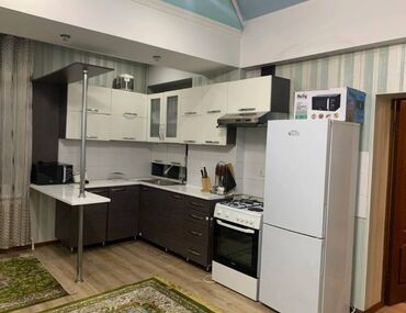 газ на дом: 2 бөлмө, 102 кв. м, Жеке план, 4 кабат, Евроремонт