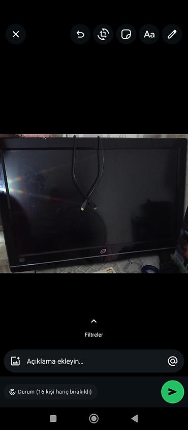 LED/LCD televizor, təxminən 32–37 düym ekran ölçüsü. Qara rəngli lalafo.az -da LED/LCD televizor, təxminən 32–37 düym ekran ölçüsü. Qara rəngli