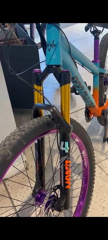 strim velosiped 29: Dirt/Street tipli dağ velosipedi – xüsusi yığma - Rəng: mavi–narıncı — 7