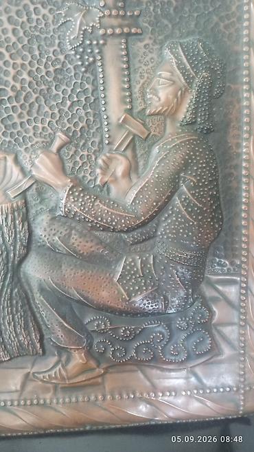 vinil panel: Misgər işi üslubunda relyefli mis panel 50*70 ölçüləri - Material — 5
