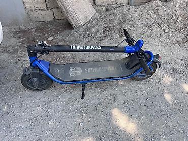 scuter electric: Elektrik skuter – “Transformers” dizaynlı, mavi-qara rəng — 1
