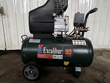 Компрессорлор: Компрессор Excalibur 50 Liter — поршневой, ременной/прямой привод (на — 1