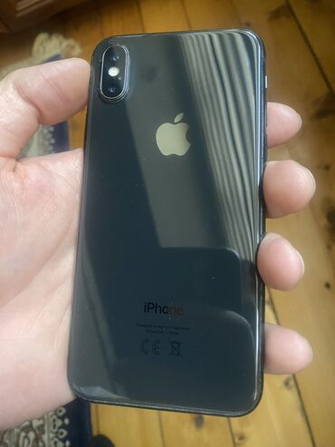 режим 11 с: IPhone X, Б/у, 64 ГБ, Midnight, Чехол, Кабель, 76 %