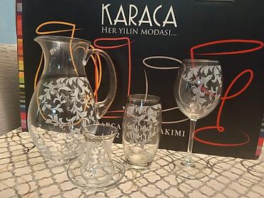 karaca home: Karaca 49 parçalı, 12 nəfərlik şüşə süfrə dəsti Tərkib: - 1 ədəd — 1