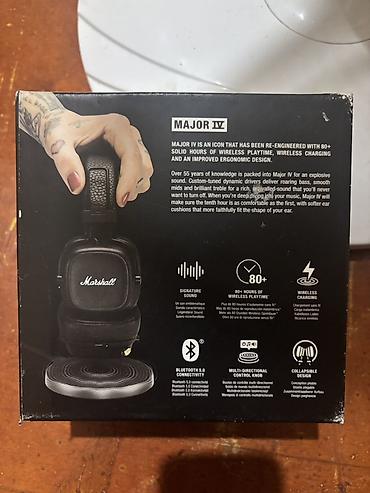 Qulaqcıqlar: Marshall Major IV Bluetooth qulaqlıq - 80+ saatadək simsiz istifadə — 3