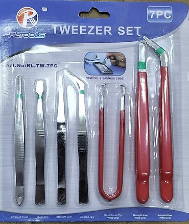 alet: RLTOOLS Tweezer Set – 7 parçalı Xüsusiyyətlər: - Material — 1