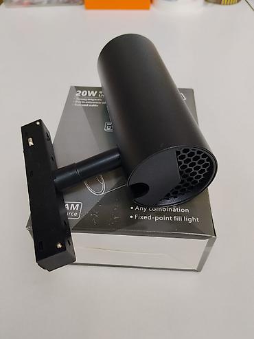 led projector: Трековый светильник LED 20W (черный) - Тип: поворотный трековый — 2