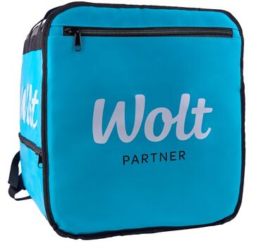 volt çantası: Wolt Partner çatdırılma çantası – böyük həcmli, termoizolyasiyalı