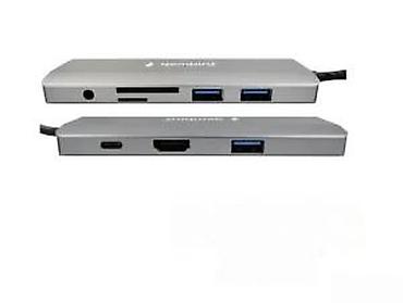 Doking stanice: USB‑C 9‑u‑1 multiport adapter (Gembird A-CM-COMBO9-03) - Portovi: - — 18