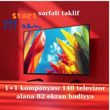 Televizorlar: Yeni Televizor Nikai 43" FHD (1920x1080), Pulsuz çatdırılma, Ödənişli çatdırılma