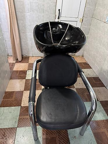 Мойки и раковины: Парикмахерская мойка с креслом. Комплектация на фото: чаша at lalafo.kg — 1 Мойки и раковины: Парикмахерская мойка с креслом. Комплектация на фото: чаша — 1