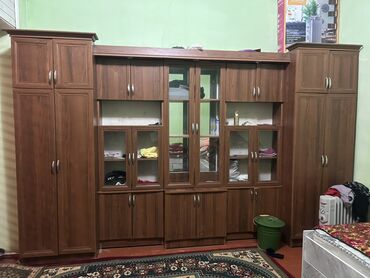 полка на стену: Шифоньер, Түз, түсү - Күрөң
