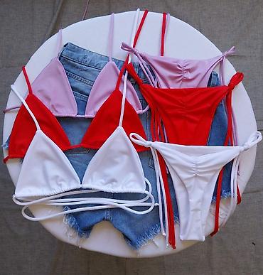 Kupaći kostimi: Ženski bikini set – trouglasti kupaći sa vezivanjem - Model: klasični — 9