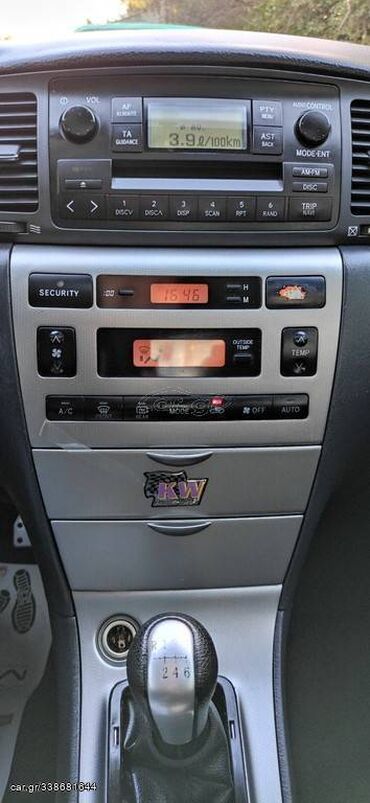 Toyota: Toyota Corolla: 1.8 l. | 2003 έ. Χάτσμπακ — 8