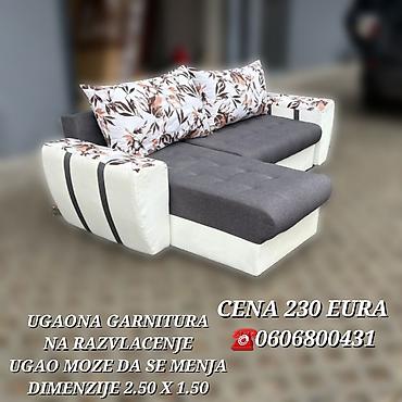 Ugaone garniture: Ugaona garnitura na razvlačenje - Dimenzije: 2.50 x 1.50 m - — 3