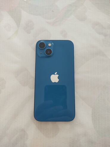 Apple iPhone: IPhone 13, 128 GB, Mavi, Simsiz şarj, Face ID, Sənədlərlə