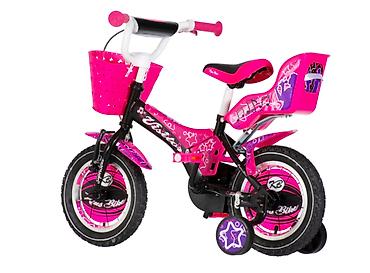 157 39: Bicikl Visitor Kids Star 12" – crno‑ljubičasti Šifra proizvoda: 112 — 4