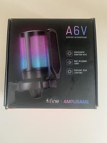 мик ош: Игровой USB-микрофон Fifine AmpliGame A6V - Конденсаторный микрофон — 1
