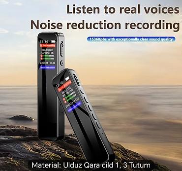 mp3 yükle: Mini səs yazan Diktafon, yaddaş kartı gedir. Qutuda əlavə olaraq — 2
