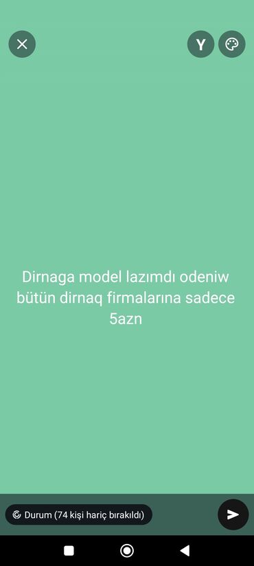 dirnag: Dirnaga model lazımdı sadece 5azn isdenilen bütün dirnaq formalarina