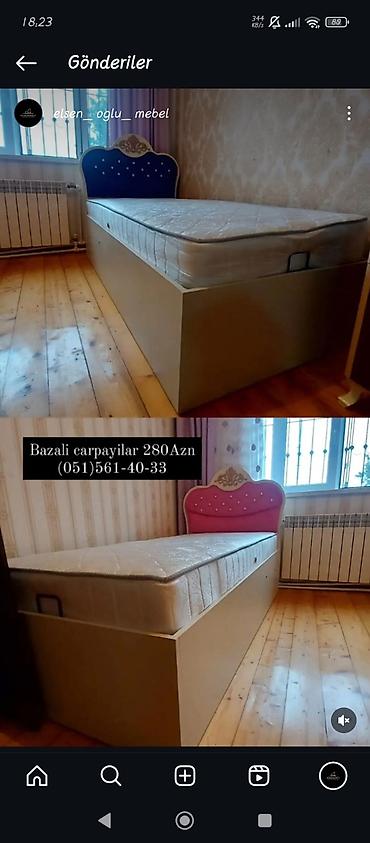 gonag otagi: Yeni, Təknəfərlik çarpayı, Bazalı, Matras ilə, Siyirməsiz, Rusiya — 1
