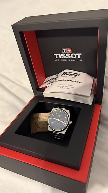 barter saat: İşlənmiş, Qol saatı, Tissot, rəng - Göy — 4