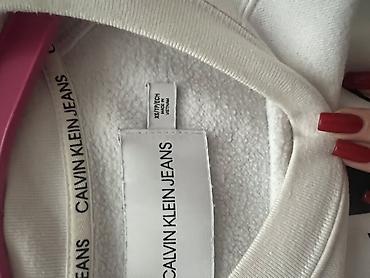 calvin: Svitşot, Calvin Klein, XS, rəng - Ağ — 2