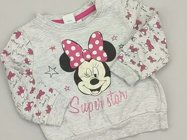 dzwony spodnie dla dziewczynki: Sweatshirt, Disney, 6-9 months, condition - Very good