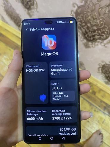 Honor: Honor X9c, 256 GB, rəng - Mavi, Sensor — 2