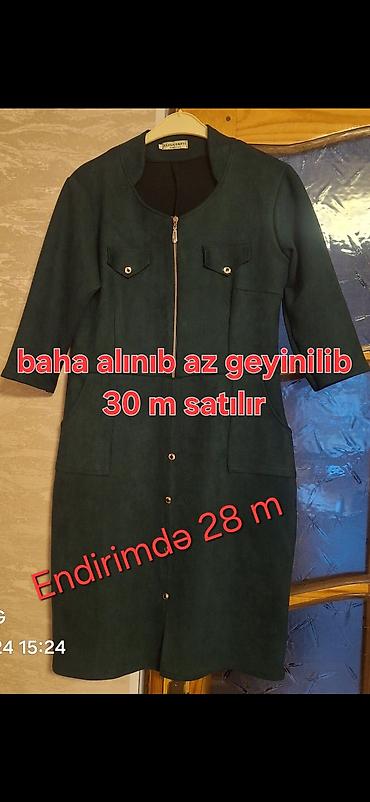 kostum: Qadın geyimləri – bir neçə model 1) Kostyum dəsti - Açıq yaşıl rəngdə — 3