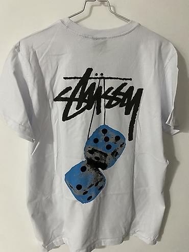 obim: Stüssy muška majica kratkih rukava - Boja: bela - Prednji deo: mali — 2