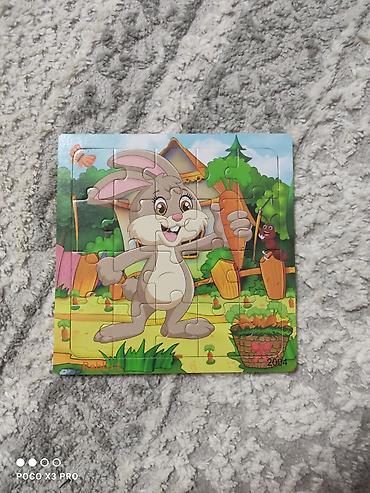 oyun rul seti: Uşaq pazlı – “Rabbit” mövzulu taxta əsaslı mozaika. - Mövzu: Şən — 1