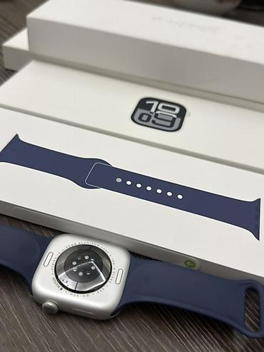 ledfort saat: Apple Watch (alüminium gövdə) – mavi/safir silikon Sports Band ilə — 4