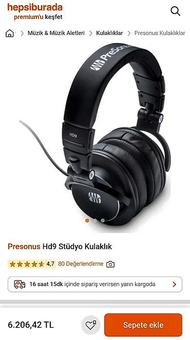 Qulaqcıqlar: 300 MANATLIQ STUDİO QULAQLIĞIDIR PreSonus HD9 Studio Qulaqlığı / Əla — 2