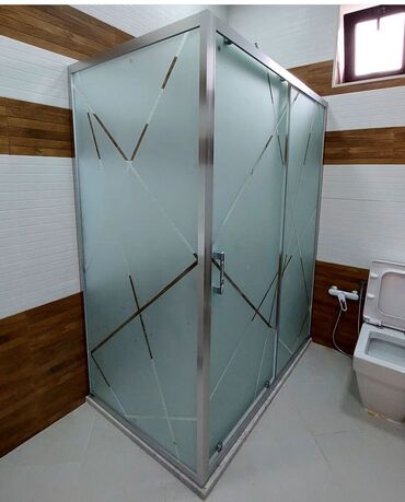 Duş kabinaları, arakəsmələr: Yeni Üstü açıq kabina, Künc üçün, Pulsuz çatdırılma — 1