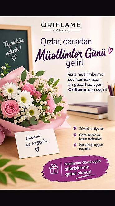 Oriflame Sweden – Gözəllik və qulluq məhsulları - Müəllimlər Günü