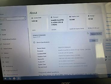 hp omen 17: İşlənmiş Acer Aspire, 15 ", Intel Core i5, 128 GB — 2