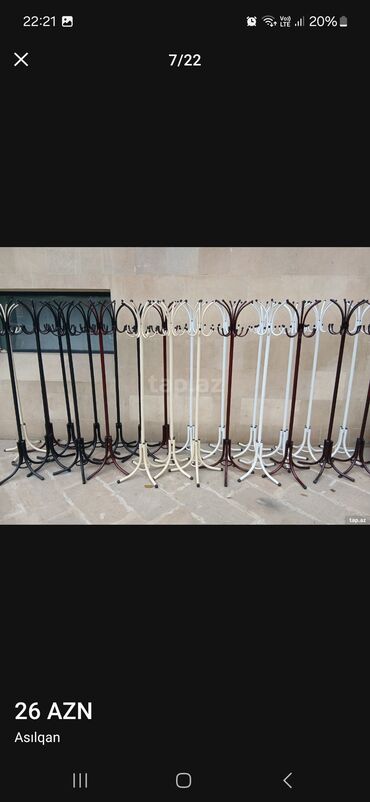 Asılqanlar: Yeni ve keyfiyyetli demir asilqanlar Qalinlar - 45 azn Nazikler - 26 — 10