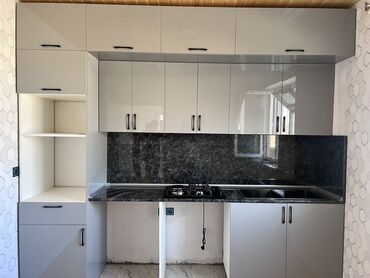 Sifarişlə salon mebeli: Sifarişlə mətbəx dəsti, Özü çəkən petlələr, Mat laminat, Kredit var, Pulsuz çatdırılma
