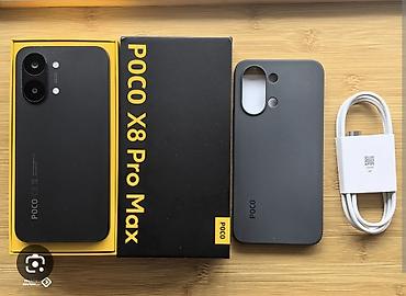 кю макс: Poco X8 Pro Max, Б/у, 256 ГБ, цвет - Черный, 1 SIM, 2 SIM — 1