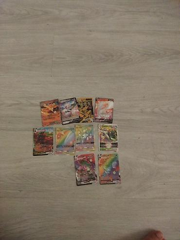 Pokémon kolleksiya kartları dəsti - Şəkildə görünən müxtəlif Pokémon