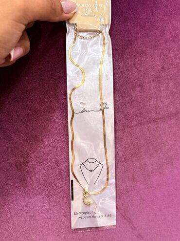 Bijuteriya dəstləri: Qızılı rəngli aksesuarlar seti – paslanmayan poladdan (316L) — 33