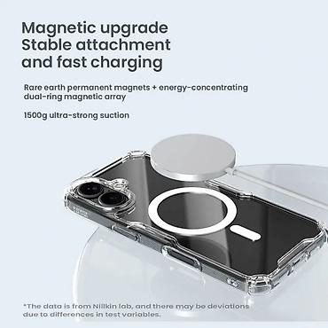 Maske i futrole za telefone: Maska Nillkin Nature Pro Magnetic za iPhone 16 6.1 plava. Uz brzu — 9
